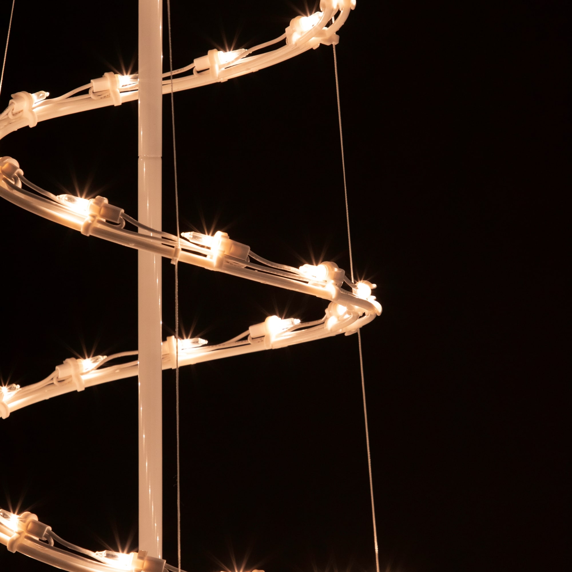 6ft. White Pre-Lit Spiral Christmas Tree